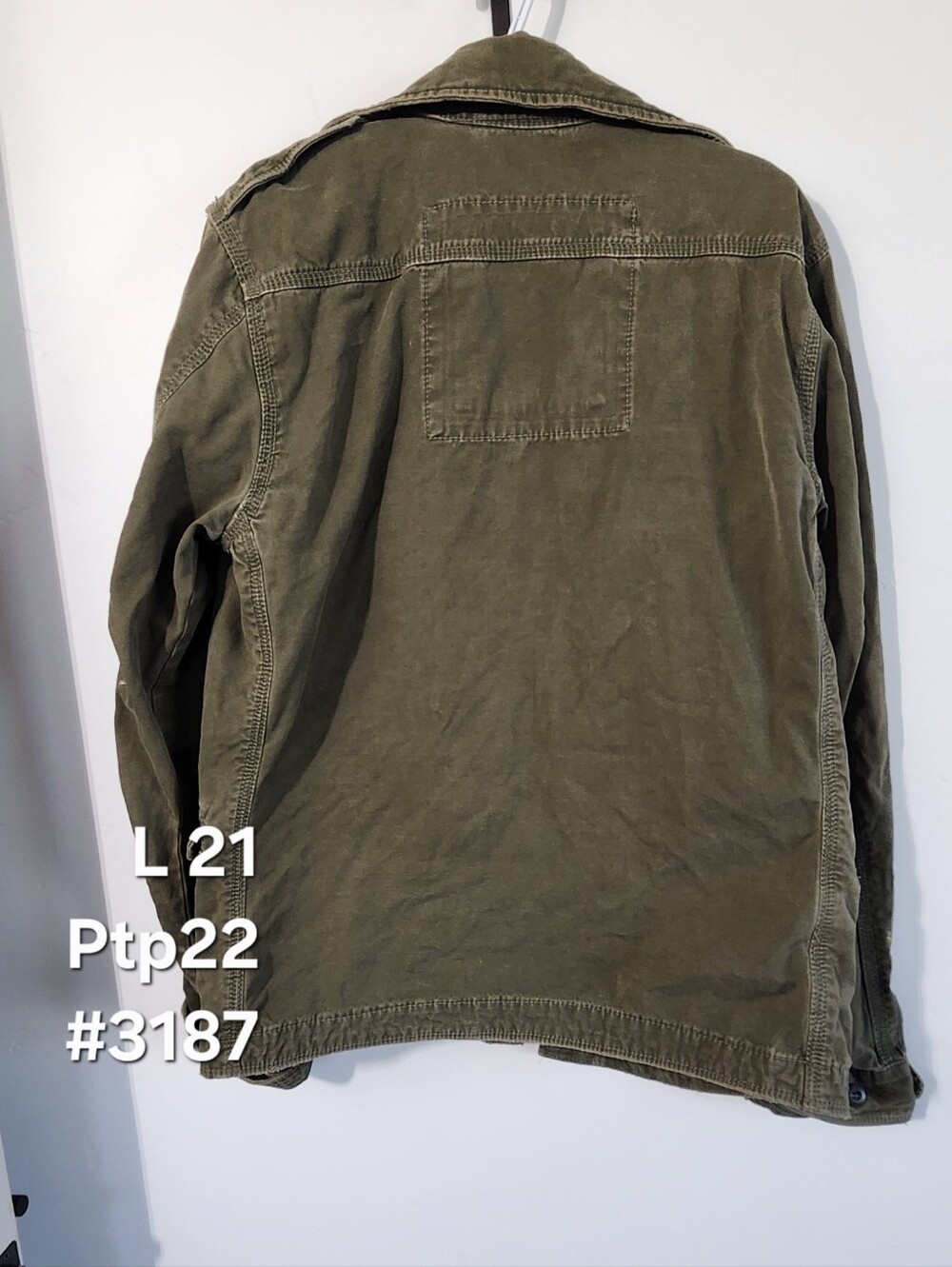 Hollister Olive Green Military Utility Jacket - Picture 4 of 4